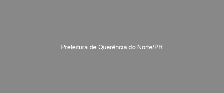 Provas Anteriores Prefeitura de Querência do Norte/PR